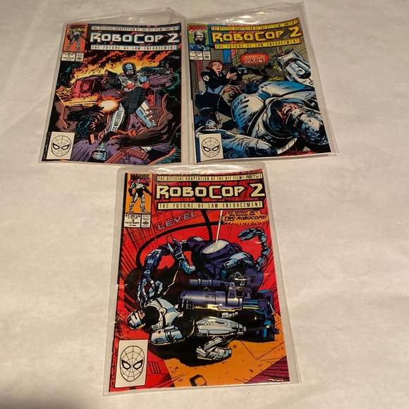 Robocop 2- #1, 2 & 3- Complete Set- 1990- Marvel Comics - Picture 1 of 4